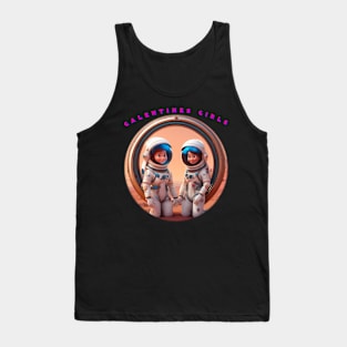 Galentines day cartoon girls Tank Top